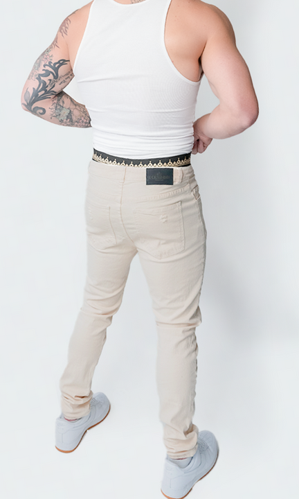 TAN / CREAM JEANS
